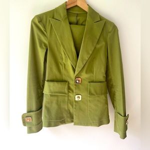 Dsquared authentic cotton blend suit, includes blazer and skinny pants. Size 40